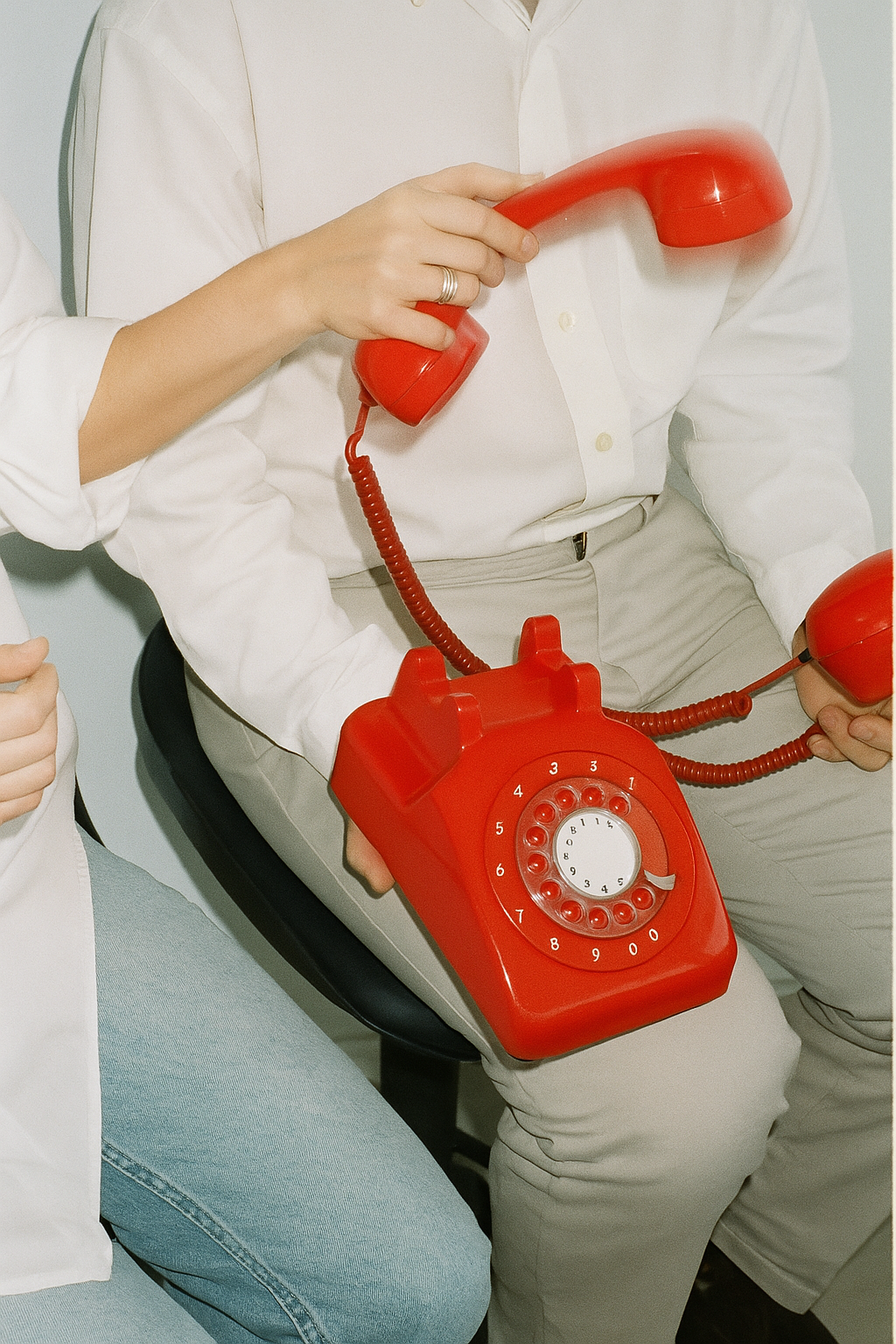 Femme téléphone rouge Femme téléphone rouge